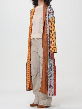Alanui printed viscose cardigan - Alanui Scent of Incense patchwork coat